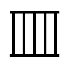 Jail Cell or Prison Bars Icon Design