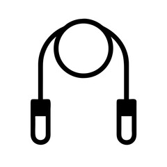 Jump Rope with Handles Icon Design