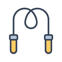 Jump Rope with Handles Icon Design