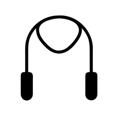 Jump Rope with Handles Icon Design