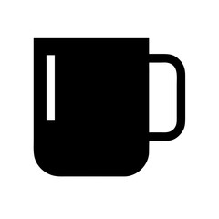 Minimal Mug Side View Icon Design