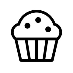 Muffin with Round Top Icon Design
