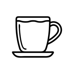 Mug with Bold Bottom Plate Icon Design