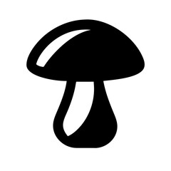 Mushroom Cap with Gills Icon Design