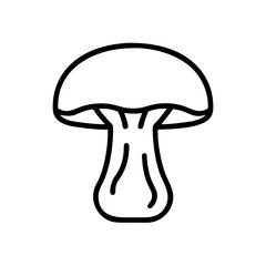 Mushroom Cap with Gills Icon Design