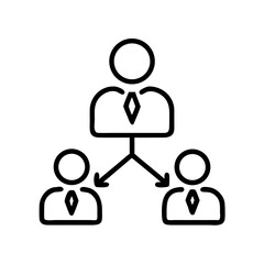 Networked Business Leader Icon Design