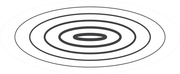 Oval halftone line with blending. Technology design element