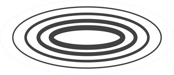 Oval halftone line with blending. Technology design element