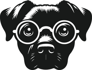 Smart dog vector