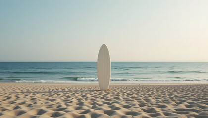 surfboard on the beach