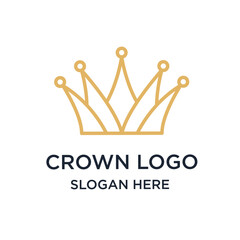 Crown Logo Graphic Design Vector 