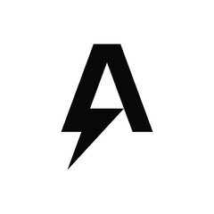 a lightning logo icon vector