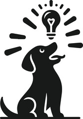 Smart dog vector