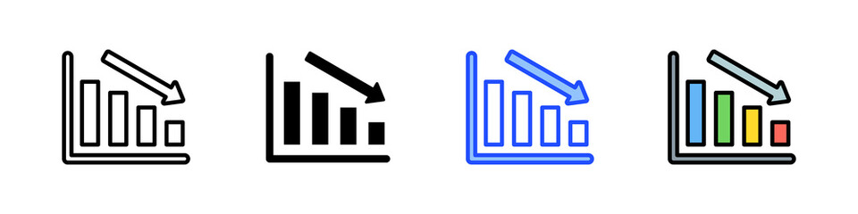 Cash Flow Icon Collection With Multiple Styles