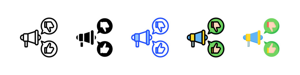 Social Media Icon Collection With Multiple Styles