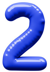 3D画像_風船_2_青