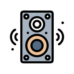 Party Sound Speaker Icon Design