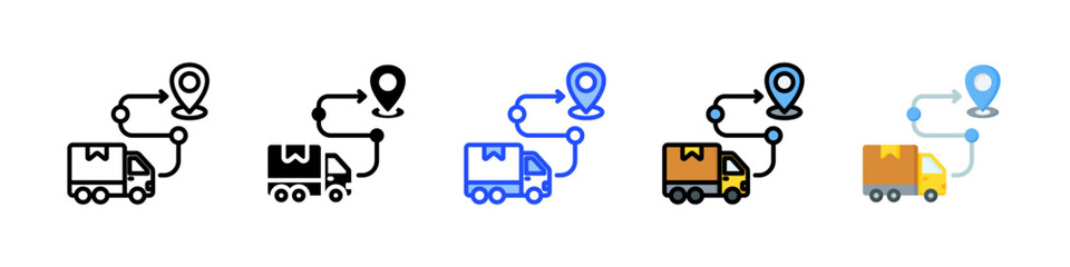 Destination Icon Collection With Multiple Styles
