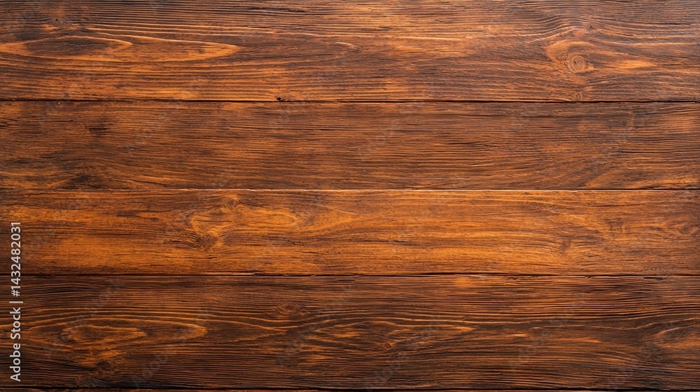 Poster a textured wooden surface featuring rich brown tones and natural grain patterns, creating an invitin