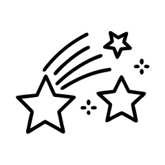 Obraz premium Shooting Star Celebration Icon Design