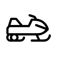 Obraz premium Snowmobile Winter Vehicle Icon Design