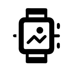 Sports Smartwatch Tracker Icon Design