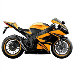 Obraz premium motorcycle on a white background