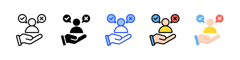 Choice Icon Collection With Multiple Styles