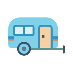 Tram or Streetcar Vehicle Icon Design