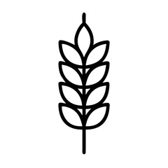Wheat Ear Grain Symbol Icon Design