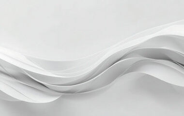Obraz premium Abstract Flowing Design Featuring Smooth Beige and White Curves Creating a Wave-Like Pattern with a Sense of Movement