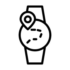 smartwatch Line Icon