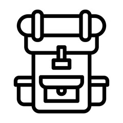 backpack Line Icon