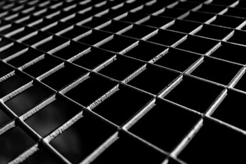 a clean black grid with sharp lines