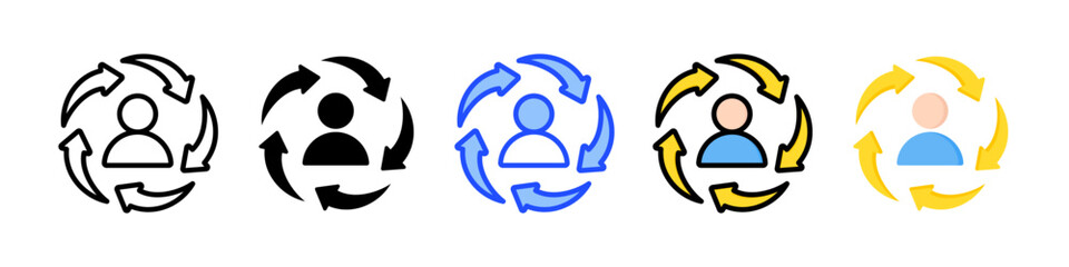 Rotation Icon Collection With Multiple Styles