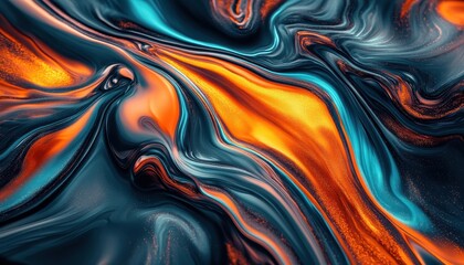 Obraz premium Abstract Fluid Acrylic Pouring