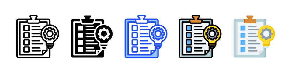 Concept Icon Collection With Multiple Styles