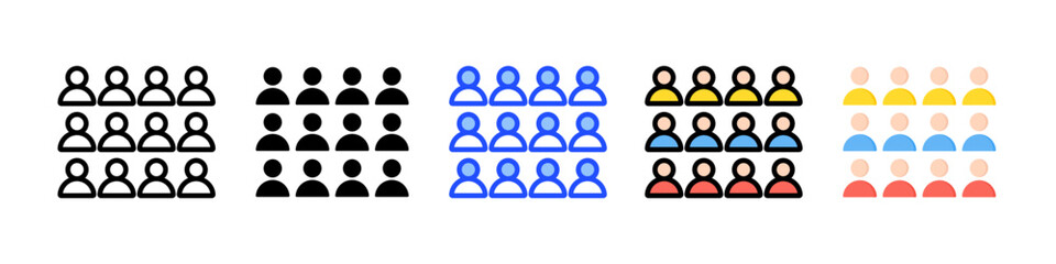 Employee Icon Collection With Multiple Styles