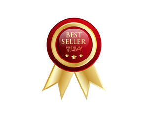 Certificate ribbon design for award and medal with stylish gradient related to stamp, sticker, and tag or other prints.