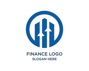 Finance Logo Graphic Design Vector