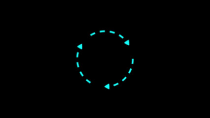 simple circle loading illustration concept