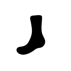 Sock silhouette illustration