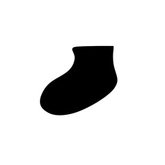 Sock silhouette illustration