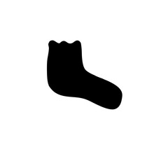 Sock silhouette illustration