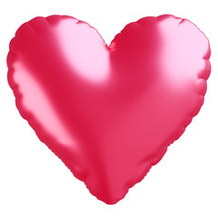 3D画像_ハートの風船_ピンク