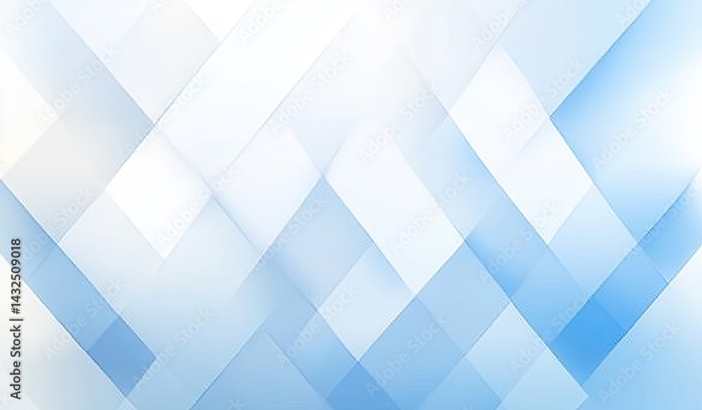 Poster abstract low poly polygonal diamond pattern with blue and white light color effect