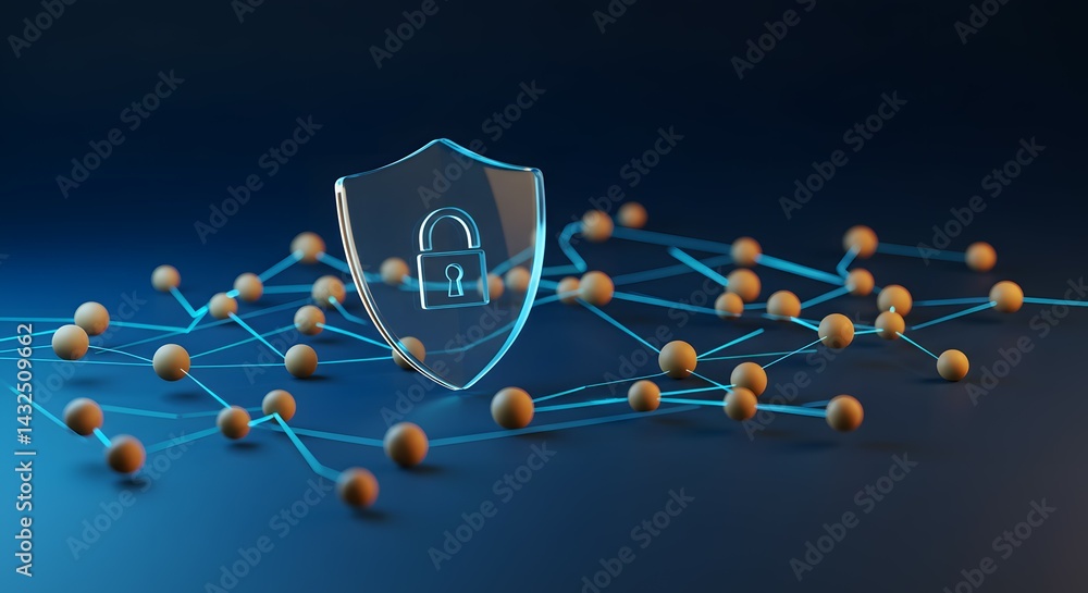 Aufkleber enhancing cybersecurity a digital shield protecting data networks and preventing cyber threats