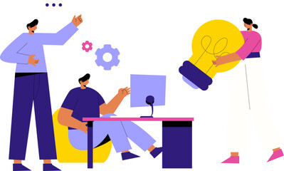 Business Brainstorming Illustration