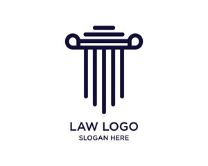 Law Logo Graphic Design Vector 