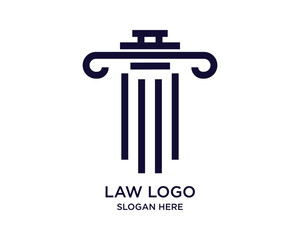 Law Logo Graphic Design Vector 